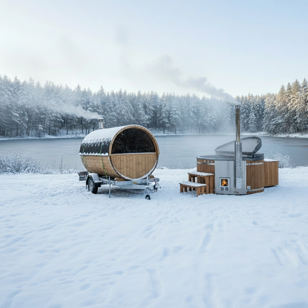 Fasssauna und Jacuzzi Mieten